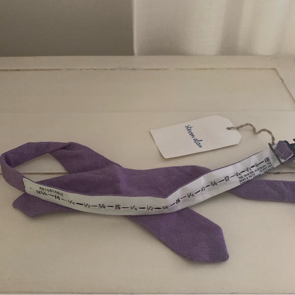 NWT Steven Alan Bowtie Purple Cotton - Picture 4 of 4